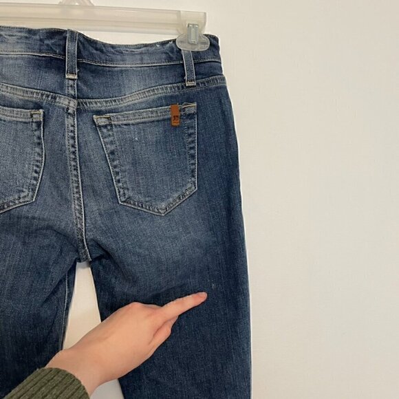 JOE'S JEANS JOES JEANS Keagan Skinny Ankle Distressed Jeans Dark Wash Ripped 25 - Picture 12 of 15